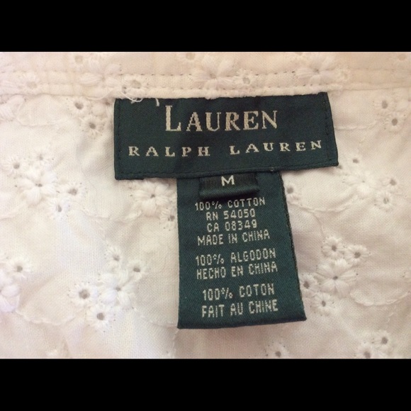 Ralph Lauren wrap Eyelet blouse - Picture 8 of 8